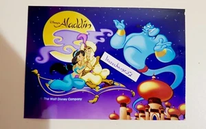RARA NOS Disney Aladdin Genie Jasmine tappeto volante foto lucida (come nuova) - Foto 1 di 2