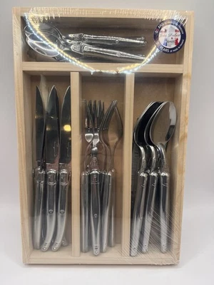Jean Dubost Laguiole Maison 24 Piece Cutlery Set Stainless New Sealed - Image 1 of 2
