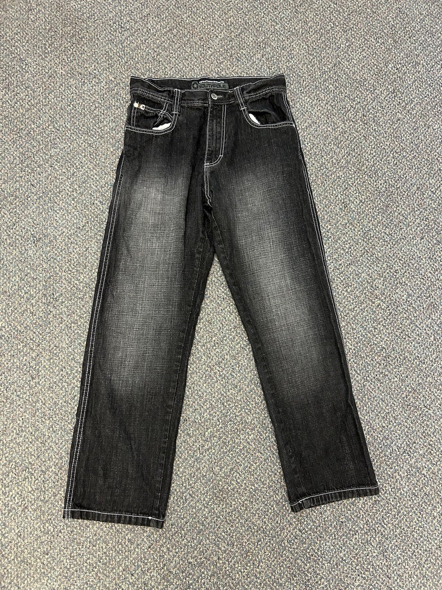✨w36✨ SOUTHPOLE black buggy denim Southpole baggy black jeans - Gem
