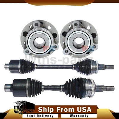 4X FRONT CV JOINTS AXLE SHAFT SHAFTS WHEEL BEARING KIT FITS 2001 CHRYSLER LHS - Image 1 of 4