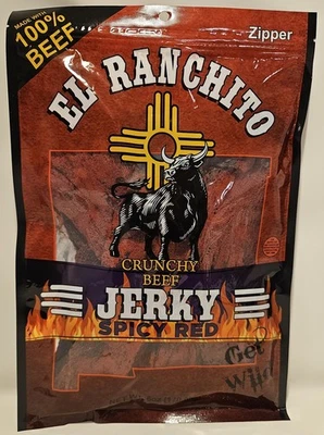 EL RANCHITO JERKY El Ranchito Crunchy Beef Jerky – Spicy Red , 6 oz