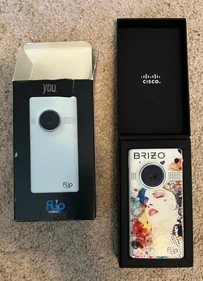 КАК ЕСТЬ Cisco M3160 белый Flip Mino HD портативный карман видеокамеры 4GB видеокамеры - Изображение 1 из 4