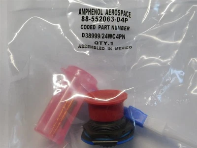 Amphenol Aerospace D38999/24WC4PN 4P M Insert 13-4 Circular Jam Nut Receptacle - Image 1 of 2