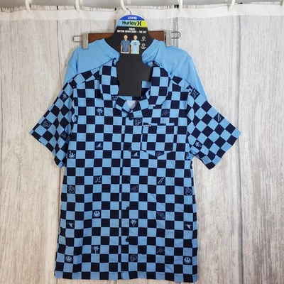 Hurley Button Down Shirt & Tee Shirt Set Boys Size L (14/16) NWT - Image 1 of 4