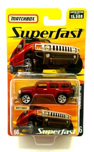 MatchBox SUPERFAST HUMMER H3 # 66 MAROON Limited Edition 1 of 15,500 - Picture 1 of 3