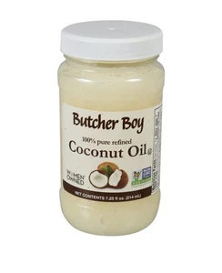 3 Pack Butcher boy 100% Pure Refined NONGMO Cocnut Oil 7.25 Fl Oz 1 Day Ship Out - Picture 1 of 3