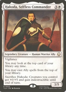 MTG Hakoda, Selfless Commander (0023) *Non-Foil* Base Rare Avatar NM/MT Free Shp - Picture 1 of 2