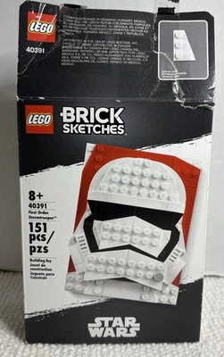 LEGO Brick Sketches 40391 Star Wars First Order Stormtrooper 151pcs Box Opened - Image 1 of 4