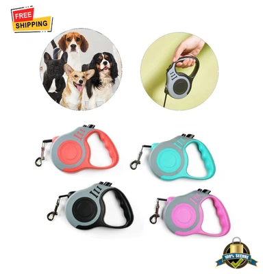 1 correa retráctil para perro 3M 5M fuerte nailon automático plomo para mascotas gatos Foto 1 de 4