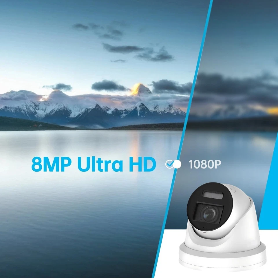 Nueva cámara IP inteligente colorida blanca 4K 8MP IR audio bidireccional 2387G2-LSU-SL-2,8 MM Foto 1 de 2