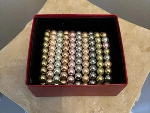KJL Simulated Pearl Set 10 Armbänder Stretch Armbänder Kenneth Lane - siehe Des - Bild 1 von 4