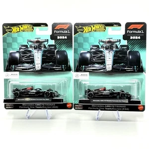 2024 Hot Wheels Premium Formula 1 – Mercedes-AMG PETRONAS Set (#44 & #63) Lewis - Picture 1 of 1