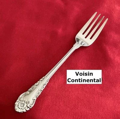 Tenedor para ensaladas Continental Silver VOISIN de 6 1/2" cubiertos de acero inoxidable Foto 1 de 4