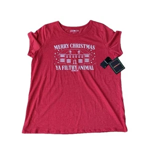 Camiseta Torrid 1 Solo en Casa Película de Navidad Manga Corta Roja Talla 14-16 Nueva con Etiquetas - Imagen 1 de 9