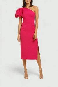 REBECCA VALLANCE Natalia One Sleeve Midi Dress Formal Event Size 14 AU Preloved - Bild 1 von 7