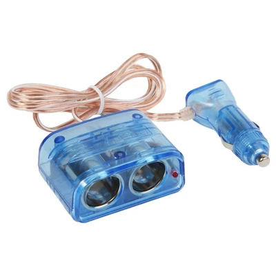 Cartrend Doppel-Steckdose 12V Zigarettenanzünder 2x Verteiler Auto Strom-Adapter - Bild 1 von 2