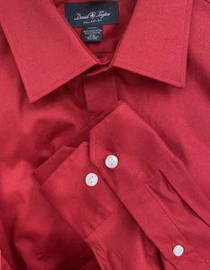 David Taylor Collection Mens Shirt Classic Fit Button Up Red Oxford XL Sears - Picture 1 of 9