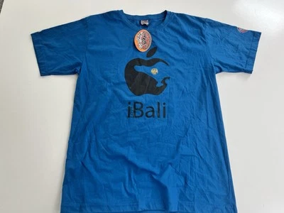 Camisa De Colección Y2K I Bali iPhone Azul Manzana Manga Corta Años 90 XL Grunge Patinador Ajuste Foto 1 de 4