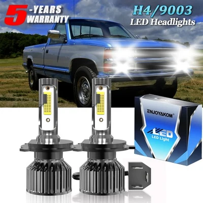 Kit de bombillas faros LED H4/9003 luces altas bajas para Chevrolet C1500 1982-1991 Foto 1 de 4