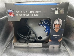 NFL Detroit Lions Uniform Fan Set Youth Football Jersey Helmet Pants Brand New! - Picture 1 of 6