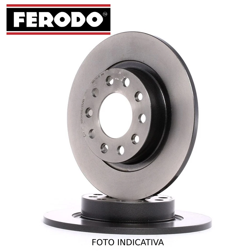 COPPIA DISCHI FRENO POST FERODO SEAT LEON 1.4 TSI 90KW 12>16 DDF1895 - Immagine 1 di 1