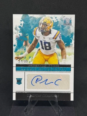 K'Lavon Chaisson 2020 Impeccable Rookie Auto /99 #149 LSU Tigers Jaguars - Image 1 of 2