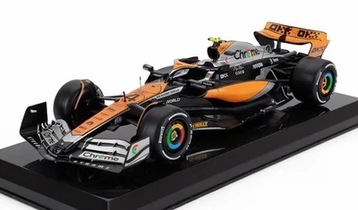 MODELLINO AUTO STATICO CENTAURIA MCLAREN F1 MCL60 NORRIS BRITISH GP 2023 1/24 - Immagine 1 di 3