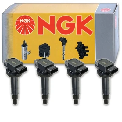 Bobinas de ignição 4 peças NGK para 2006-2019 Toyota Yaris 1.5L L4 fio de vela de ignição ri - Imagem 1 de 4