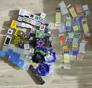 Speed Cube Zauberwel Grande Pacchetto Collezione + Adesivi + Lubrificante + Timer - Foto 1 di 14