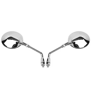 Chrome Pair Side Rearview Mirrors For HONDA CB500 CB750 CB1000 CB1100 CB1300 - Picture 1 of 6