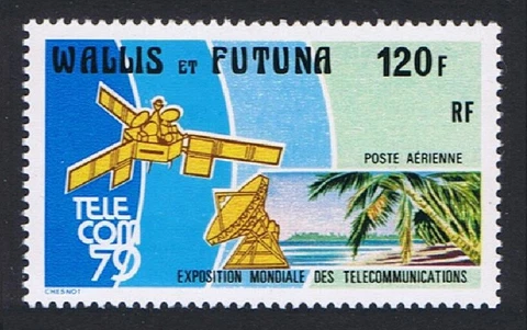 Wallis and Futuna Space World Telecom Exhibition 1979 MNH SG#337 Sc#C97 Cover