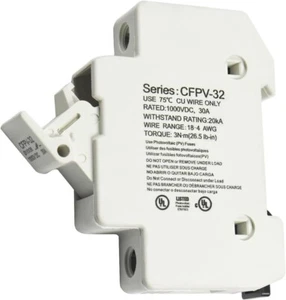 Solar Photovoltaic CFPV-32 10x38mm Fuse Holder 1-32Amp for PV solar Power System - Picture 1 of 7