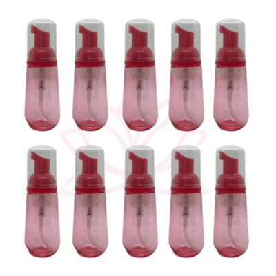 60ml Plump Fuschia Foaming Pump Bottles Plastic Dispenser Lash Shampoo  10 pack - Image 1 of 4