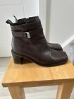 Women's Ecco Brown Leather Ankle Boots  Size 7/40. Excellent Condition.