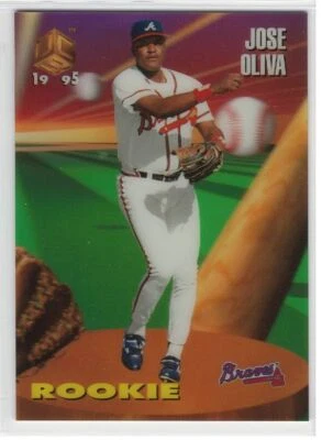 Jose Oliva  1995 Sportflix  #113 Rookie Card RC Braves - Image 1 of 2