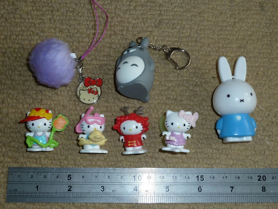 JOB LOT GEEKY TOYS MODELS FIGURES Hello Kitty Totoro Miffy Desk Accessories - Image 1 of 1