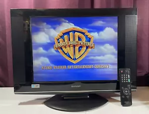 20" Sharp 4:3 Square 480p LCD TV w/ Remote (Working 100%) S-VIDEO RCA EDTV - Picture 1 of 13