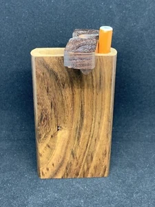 USA 4" DUGOUT BOX ONE HITTER SET POCKET PIPE TOBACCO FLOWER SMOKE HOT STASH BOWL - Picture 1 of 12