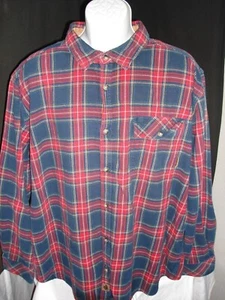 Legendary Whitetails Red/Blue Heavy 100% Cotton L/S Button Ft. Flannel Sz. 2XL - Picture 1 of 8