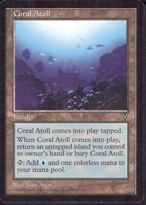 Coral Atoll - Visions - MTG Magic - LP  - Image 1 of 2
