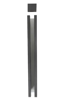 Slotted Concrete Post End Post Extender Black Free Delivery up to 7 feet - Image 1 of 4