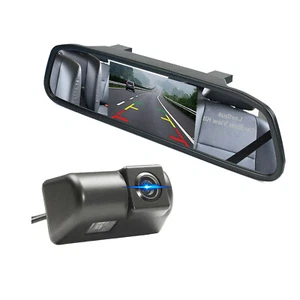 4.3" Mirror Monitor Reversing Backup Camera Kit For Ford Transit Connect - Picture 1 of 15