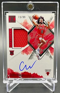 2019-20 Coby White Elegance RPA /99 RC Rookie Patch Auto Panini Impeccable #155 - Picture 1 of 6
