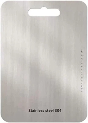 Tagliere in Acciaio Inossidabile 304, Prodotti Senza BPA, Antibatterici E Sosten - Immagine 1 di 4