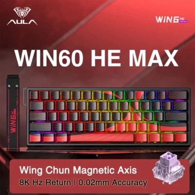 AULA WIN60/68 HE Magnetic Switch Gaming Keyboard 8K RGB Rapid Trigger Esports - Image 1 of 4