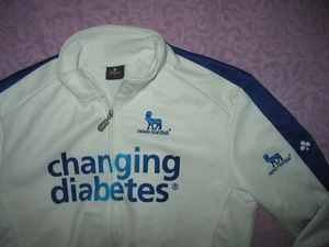 Nalini Large white blue winter windstopper Jersey Diabetes Novo Nordisk Colnago - Picture 1 of 10