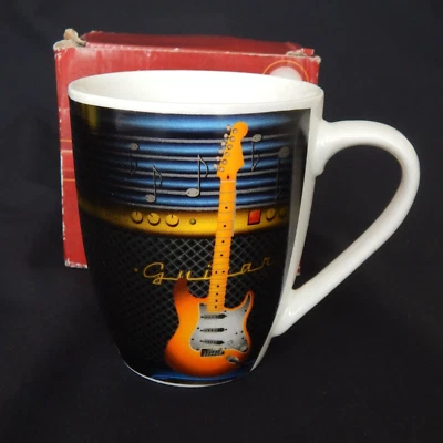 Guitar Mug Bone China NEW  Boxed - Image 1 of 4
