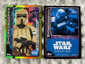 TOPPS STAR WARS ROGUE ONE LIMITED EDITION SHORETROOPER 5 same card - Zdjęcie 1 z 2