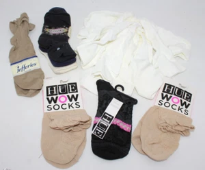 NWT Womens Hue Chinos Texture Socks Luster Rose Lot of 11 Pairs Jeffries Regale - Picture 1 of 14