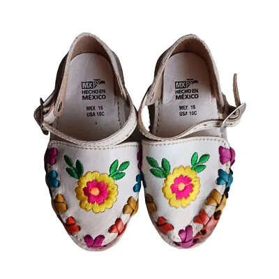 Sandalias Huarache para bebé pequeño. Auténticas sandalias mexicanas de cuero para niños Foto 1 de 4